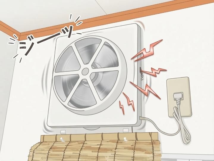 換気扇から「ジー」と音がする原因