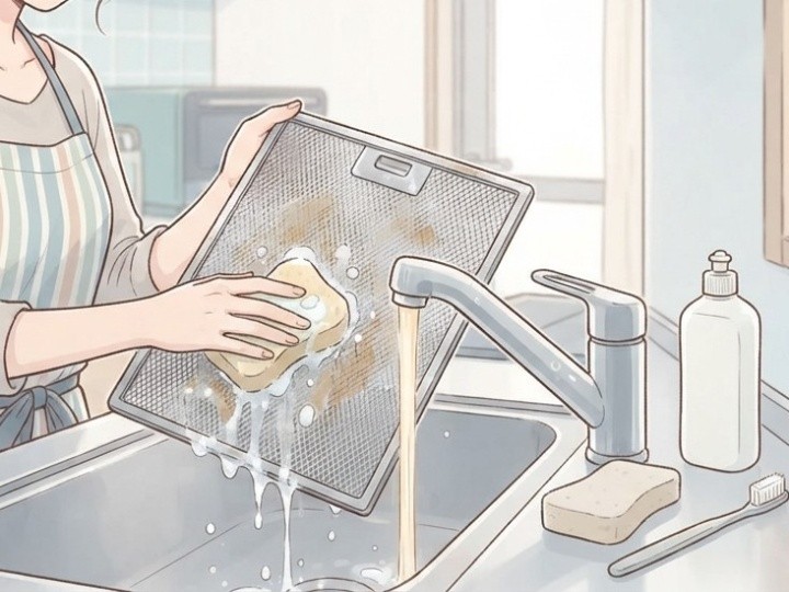 フィルターは汚れをゆるめてから洗う
